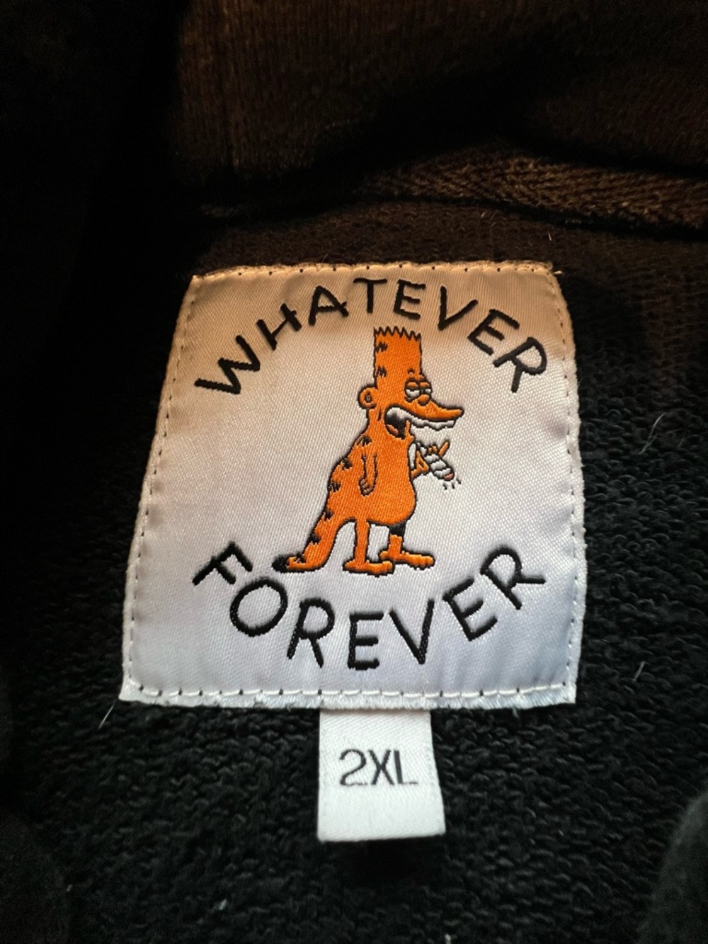 Whatever Forever Black Hoodie with Multicolor 'HREAM' Embroidery - Picture 3 of 3